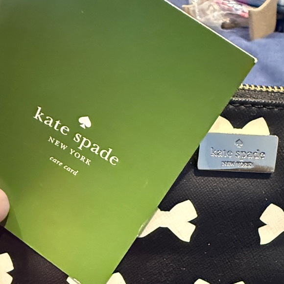 kate spade Black Bow-Print Bag - Picture 2 of 6